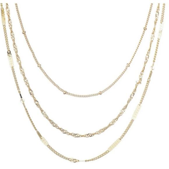 3-Chain Necklace Set - Picture 3 of 7